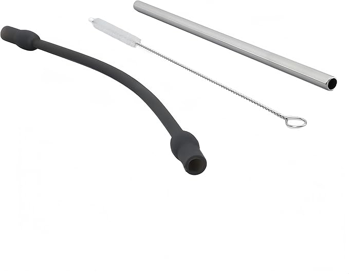 Coffee Machine Replacement Milk Tube: Compatible with Bosch and Siemens Coffee Machines, Stainless Steel Silicon Milk Hose with Cleaning Brush Frother Accessories