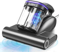 Bed Vacuum Cleaner Mattress Vacuum Cleaner,16Kpa Powerful Handheld Vacuums with UV-C Light & Double Dust Cup & High Heating & Ultrasonic & Anion for Bed Sofa(Black)