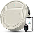 Lefant Robot Vacuum Cleaner M210 Pro,Slim,Quiet,2200Pa Suction,120 Min Self-Charging Robotic Vacuums, Freemove 3.0,WiFi/APP/Alexa,6 Cleaning Modes Ideal for Hard Floors Pet Hair Low Carpet,Champagne