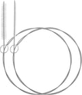 2PCS Long Pipe Cleaners, Straw Cleaner Brush Extra Long 15.7 Inch, Flexible Straw Cleaner Brush for Feeding Tubes, Water Bottles, Reusable Nylon Bristles, Easy to Rinse