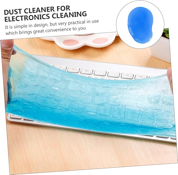 DOITOOL 20pcs Keyboard Cleaning Gel Electronics Dust Remover Strong Adhesive Eco-Friendly for Laptops Desktops Easily Cleans Cracks Crevices