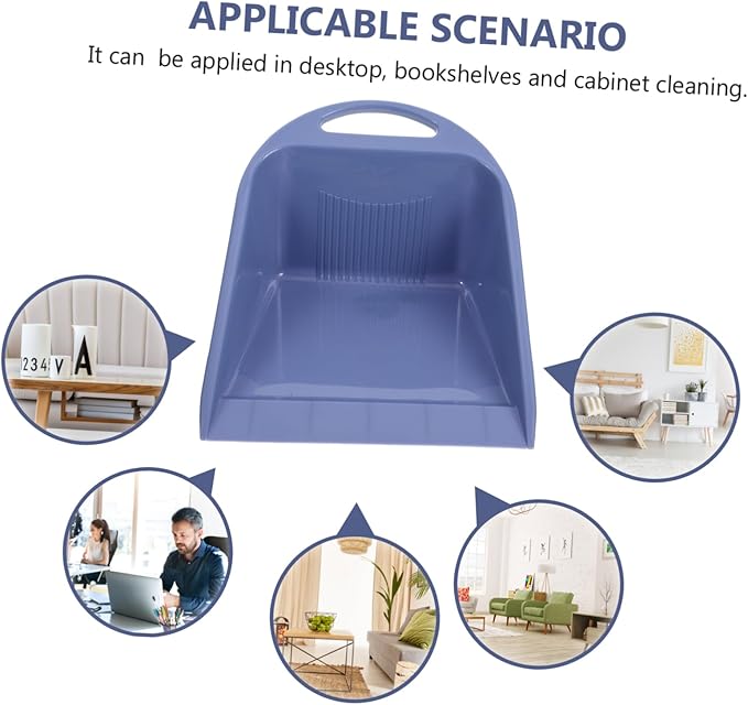 Portable Handheld Dust Pan for Home Cleaning Small Plastic Debris Collection Scoop Handle for Daily Use and Outdoor Cleanup