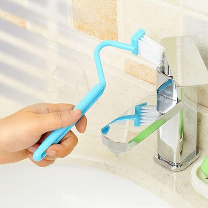 3 Pcs Plastic Curved Small Toilet Brushes Bathroom Plastic Cleaning Brushes Suitable for Cleaning Toilet Edges, Inner Rim and Corner Crevices.