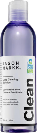 Jason Markk Deep Cleaning Solution, Shoe Cleaner, Cleans & Conditions, Sneaker Care, Ideal for Footwear, Safe for Leather, Suede, Nubuck, Cotton, Knits, 8oz