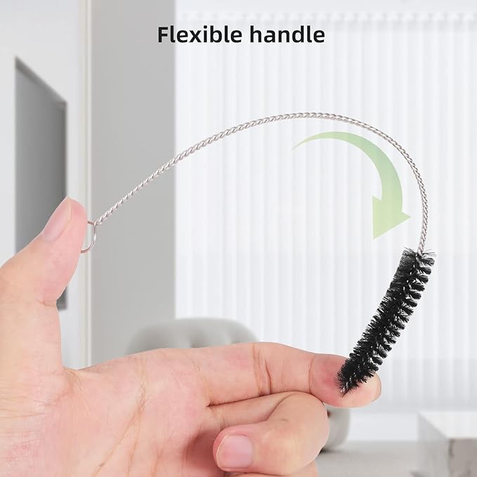 Annhua 10 Pcs Tube Cleaning Brushes Kit Straw Cleaning Kit Metal Pipe Brush Cleaner, Lab Cleaning Brushes Wire Bottle Brush for Lab Tube, Auto Parts, Bottles and Pipes, 10 Sizes