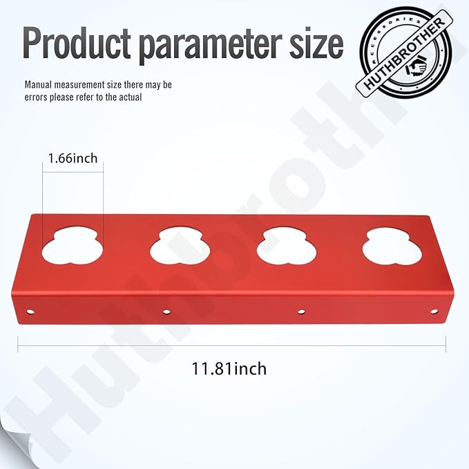 2-Pack Battery Holder W/Screws for Milwaukee M12, 12V Battery Holder, Wall Mount for 12V Batteries