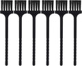 Detail Cleaning Brush for Tight Spaces | 6-Pack Tough Nylon Bristle for Coffee Grinder & Keyboard | Multi-Purpose Dusting Tool for Electronics, Shavers, & Small Appliances