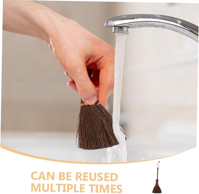 2pcs Hair Removal Broom for Carpet Hard Floors Mini Sweeper Broom Set for Pet Hair Cleaning