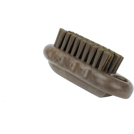 SPARTA Nail Scrub Brush Commercial-Grade, Heavy-Duty Hand and Fingernail Brush with Stiff Bristles for Gardeners, Mechanics, And Foodservice Personnel, Plastic, 5 Inches, Brown, (Pack of 12)