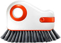2 in 1 Cleaning Brush Window Track Cleaning Tools, Multifunction Hard Bristle Crevice Cleaner Brush with Hidden Scraper, Grout Cleaner Grip Brush for Sliding Door Track (2, A)