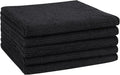 AIDEA Microfiber Cleaning Cloth Black 5PK, Microfiber Towels for Cars, Premium Car Cloths, Dusting Cloth Lint Free Cleaning Rags for SUVs, House, Kitchen, Window, Workshops,12×12"