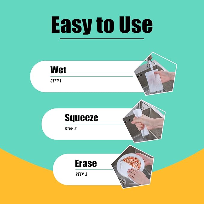 200 Pack Eraser Sheets Disposable Cleaning Sponge Thin Foam Sponge Nano White Eraser Wipes for Bathroom Kitchen Dish Furniture, Hard to Reach Places