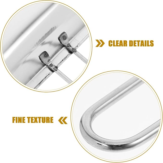 Mini Dust Pan for Table Metal Dust Pan and Brush Sets Stainless Steel Shovel for Fireplace Small Dustpan Desk Silver