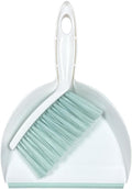 Mini Broom and Dustpan Set Small Dust pan & Brush Set Portable Cleaning Tools for Home Office RV Camping Learning (Green)