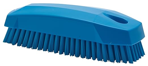 Vikan 64403 Brush,Nail,Stiff,PP/PBT,Blue