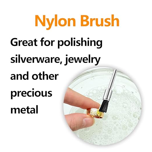 20 Pcs Nylon Bristle Brushes and Steel Cleaning End Brushes Pen, 1/8″(3mm) Wire Brush for Drill Abrasive Cup Brushes,Rust Paint Removal Bits Polishing Rotary Tool