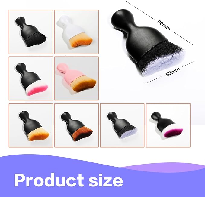 Car Interior Detailing Brush,Soft Bristle Cleaning Brush Car Detailing Brush Dusting Brush,Car Interior Cleaning Tool,Auto Detail Brush Car Dash Duster Brush (Black&Double Purple)