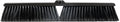 Restaurantware-BROOM HEAD ONLY: Clean Tek Professional 23.62-Inch Push Broom Head, 1 Heavy-Duty Cleaning Tool - Handle Sold Separately, Fine Flagged Bristles, Black Plastic, Outdoor Use