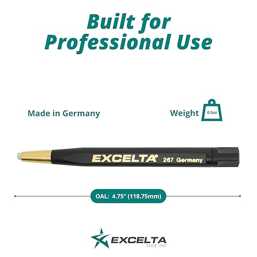 Excelta 267 Fiberglass Scratch Brush, Retractable and Refillable Pen Style Tool with Plastic Handle & Fiberglass Bristles, Precision Cleaning for Jewelry, Electronics, Crafts, Polishing, Rust Removal