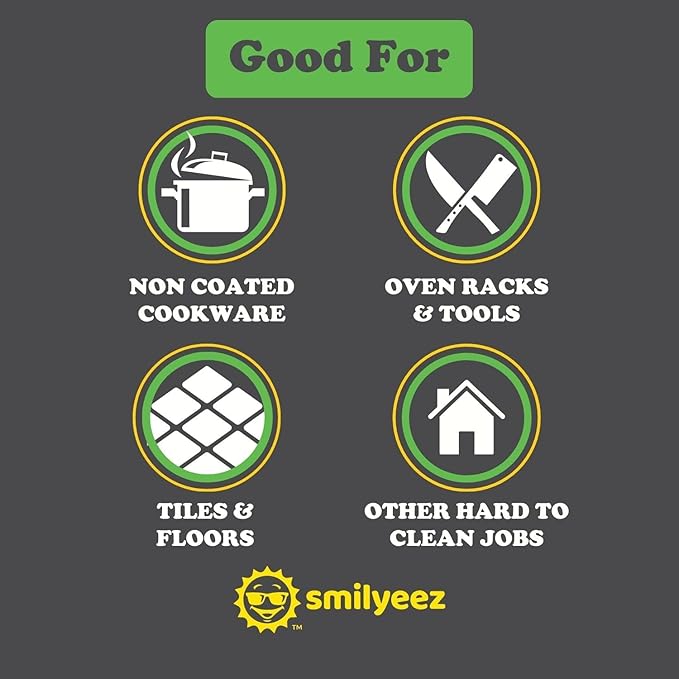 Smilyeez Green Heavy Duty Scrubbing Sponge Refill for use with The Dish Daddy (Reg. TM) Dishwand (10 Pack) Refill Head