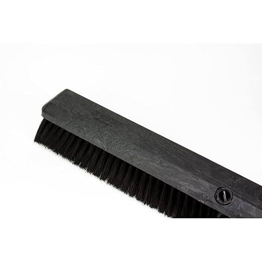 SPARTA 41891EC03 Omni Sweep Plastic Push Broom Head, Heavy Duty, Industrial Broom With Color Code System For Outdoor, Indoor, Garage, Concrete, Patio, Kitchen, Bathroom, 24 Inches, Black, (Pack of 12)