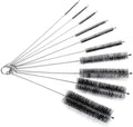 AKOAK 8.2 Inch Nylon Tube Brush Set Pipe Cleaning Brushes for Drinking Straws Glasses Keyboards Jewelry Cleaning,Set of 10