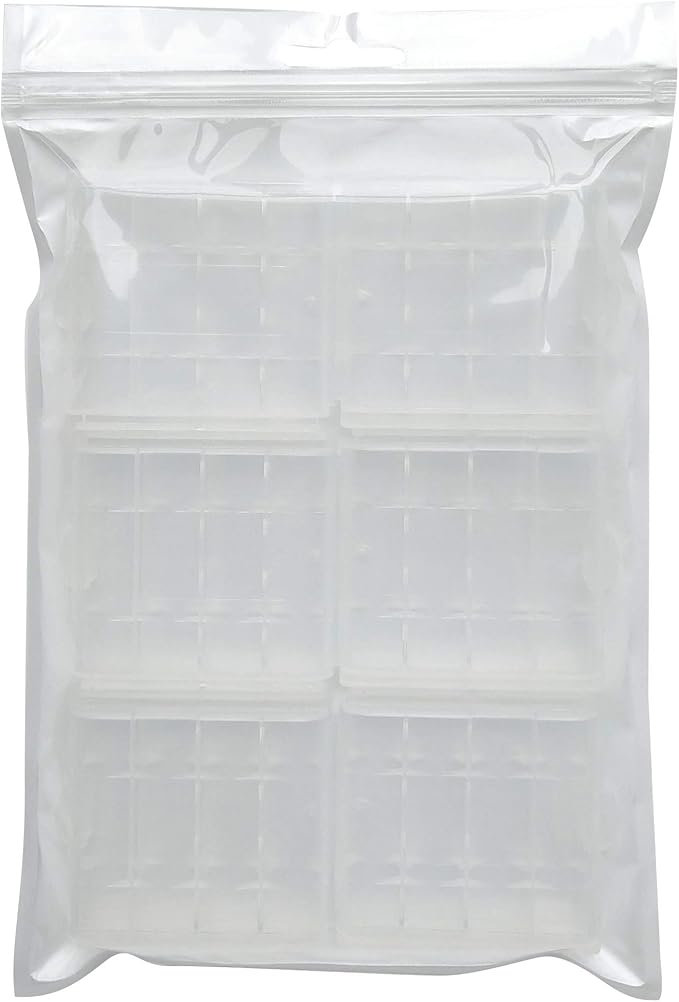Battery Storage Case for AA/AAA, Battery Holder Box (6Pack Clear)