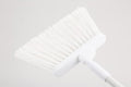 SPARTA 41082EC02 Plastic Color Coded Broom, Flagged Bristles, Long Broom With Angled Head For Large Debris, 56 Inches, White, (Pack of 12)
