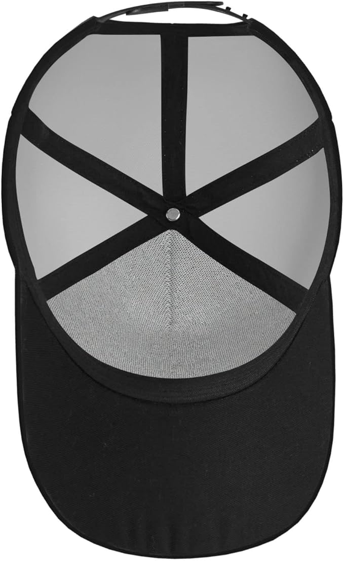 Vintage Style Broomball Outdoor Curved Brim Baseball Hat with Buckle Casual Mesh Hat