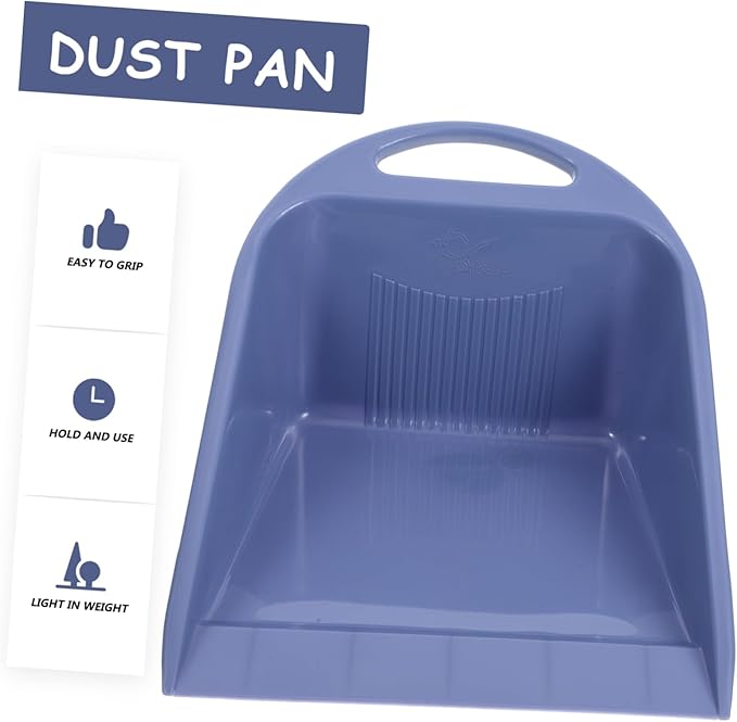 Portable Handheld Dust Pan for Home Cleaning Small Plastic Debris Collection Scoop Handle for Daily Use and Outdoor Cleanup