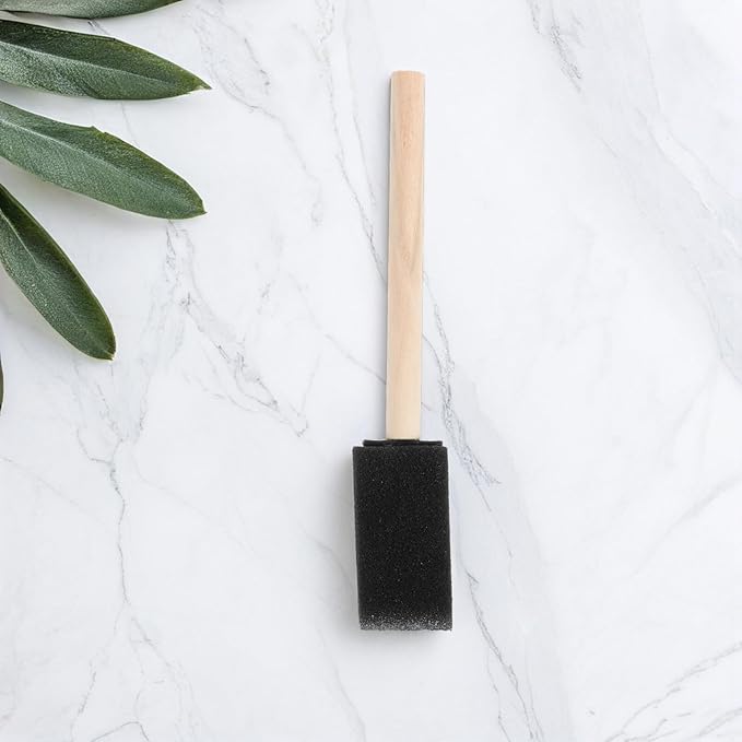 Car Air Vent Cleaning Brush 4pcs Set with Wooden Handle Soft Sponge Detailing Brushes for Car Interior and Air Conditioner Vent Cleaner