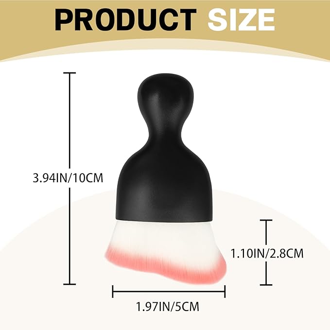 1Pcs Auto Soft Hair Brush Advanced Car Interior Detailing Brush for Dashboard Air Vent Gaps Dust Removal and Cleaning of Leather Surfaces Widely Used, Black handle, white and pink bristles