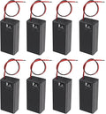 8pcs 9V Battery Holder 9V Battery Holder with Switch 9V Battery Case with Switch 9V Battery Case Holder with Cover Storage Case Holder