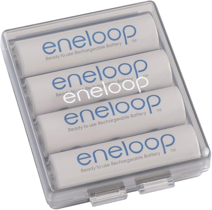 Eneloop Panasonic BQ-CASEK2SA pro Battery Storage Cases with 4AA or 5AAA Battery Capacity, Obsidian Gray (Pack of 2)