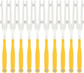 10 Pcs Duster Handle Compatible with Swiffer Duster, Thickened Material Replacement Extendable Dusters Mop Handles for Tight Spaces and Cleaning Car Blinds Furniture Electronics(Yellow)