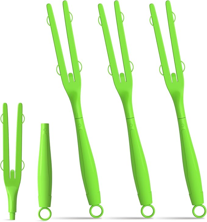 3 Pack Replacement Duster Handles – Compatible with Swiffer Duster Refills, Extendable & Detachable Mop Handles for Tight Spaces (Green)