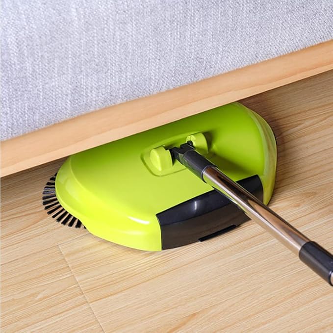 Hand Push Sweeper, Manual Sweeper, Carpet Sweeper, Multifunction Manual Hand-Push Sweeping Machine, 360 Degree Rotating Floor Mop for Office Home Living Room