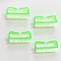 4Pcs Nail Brushes for Cleaning Fingernails, Manicure Tools Scrub Brushes Kit, Toenail Brush to Clean Under Nails Pedicure Foot Small Brush Women Men (Green)