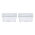 Ubbi Set of 2 Baby Wipes Dispensers with Weighted Plates and Secure Seals, Nursery and Baby Registry Essential to Keep Wipes Fresh and Changing Table Organized, Gray