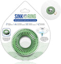 Bathroom Sink Hair Catcher for Pop-Up Drain – SinkRing 1.57" Precision Strainer for Bathroom Sink Drains | Clog-Free Hair Trap for Contacts, Earrings, Jewelry | No Suction or Screws – Sage Green
