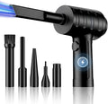 Compressed Air Duster - 51,000 RPM, 3 Adjustable Gears, 5 Nozzle Attachments, Type-C USB Rechargeable Air Blower for Electronics, Keyboards, and Dust Cleaning