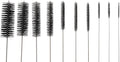 Mini Skater 10pcs Nylon Cleaning Brushes Set with Loop Bottle Tube Water Pumps Washing Tools for Drinking Straws Glasses Keyboards Jewelry Pipe Cleaner Small Wire Brush kit (Black - 10 pcs)
