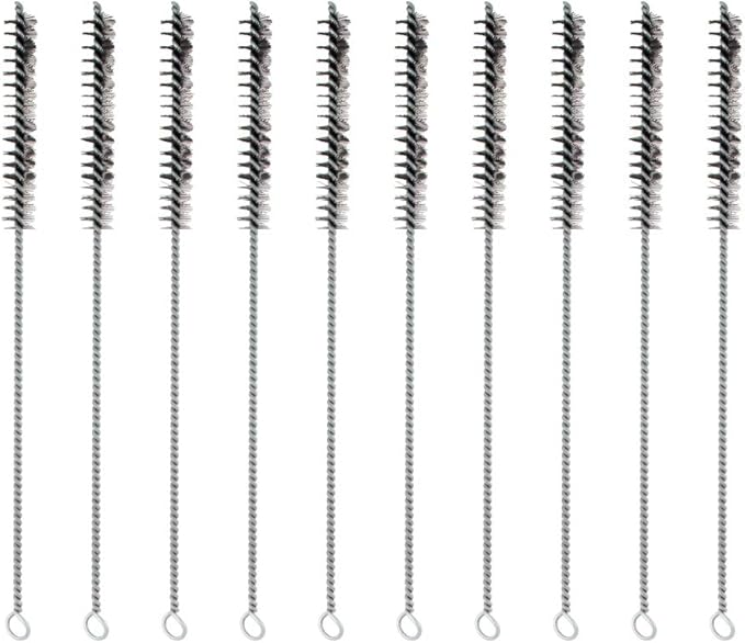 Utoolmart Steel Wire Cleaning Brush, Spiral Power Tube Cleaner, 0.4-inch Diameter 12-inch Length, 10pcs