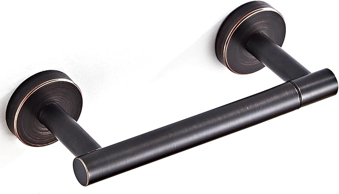 Bronze Toilet Paper Holder SUS304 Stainless Steel Double Post Pivoting Toilet Paper Roll Holder Wall Mounted Toilet Tissue Holder for Commercial Bathroom RV Oil Rubbed Bronze