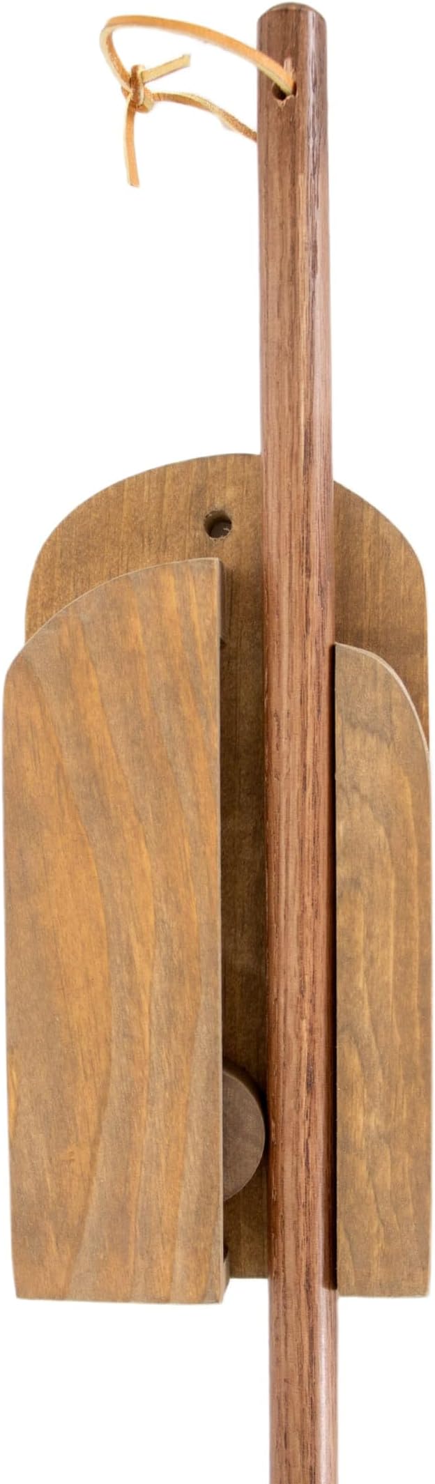Lehman's Amish Handcrafted Broom Holder, Wall-Mount Wooden Storage Solution for Corn Brooms, Fireplace Brooms and More, Stained Finish