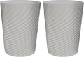 DAJITRE 1.8 Gallon Small Trash Can Wastebasket Recycling Bin Slim Profile for Compact Spaces Bathroom, Office, Bedroom, Kitchen (1.8 Gallon-2pack, Grey) ()