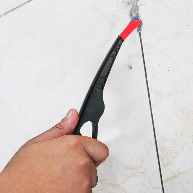 Caulk Scraper Remover Tool | 9 in 1 Ergonomic Paint Sealant Spatula | Caulk Remover Scraper | for Bathroom Kitchen Shower Sink Joint Tile Floor