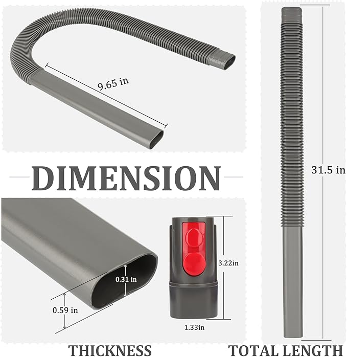 Dryer Vent Cleaner Kit for Dyson Gen5 V15 V15s V12 V11 V10 V9 V8 V7 Lint Vacuum Atttachments Detect Absolute Cyclone Outsize Slim Vacuum Cleaner Crevice Flexible Dryer Lint Remove Tool