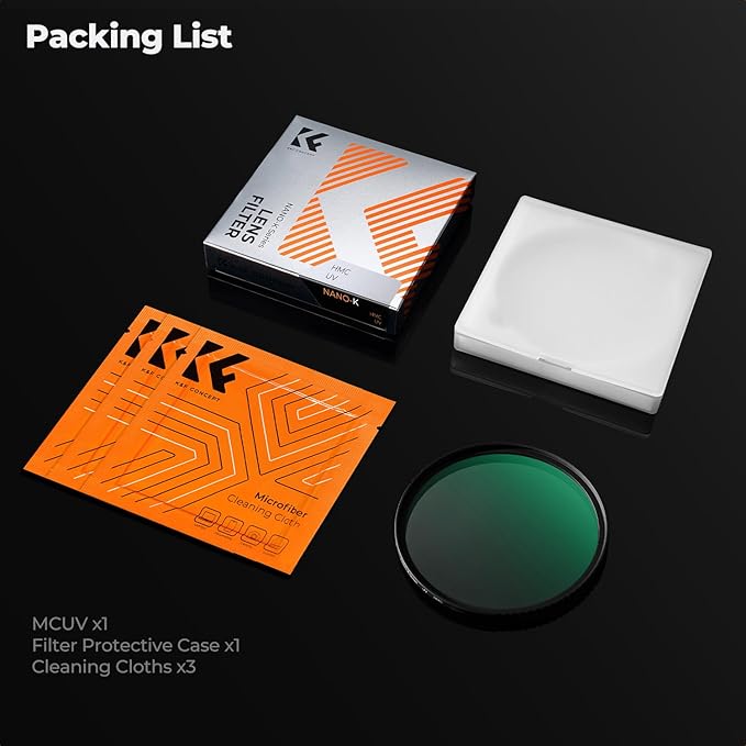 K&F Concept 72mm MC UV Protection Filter Slim Frame with 18-Multi-Layer Coatings for Camera Lens (K-Series)