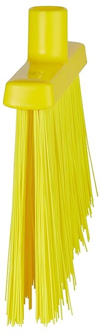 Vikan 29146 Broom,Angle Cut,Stiff,11",PP/PET,Yellow